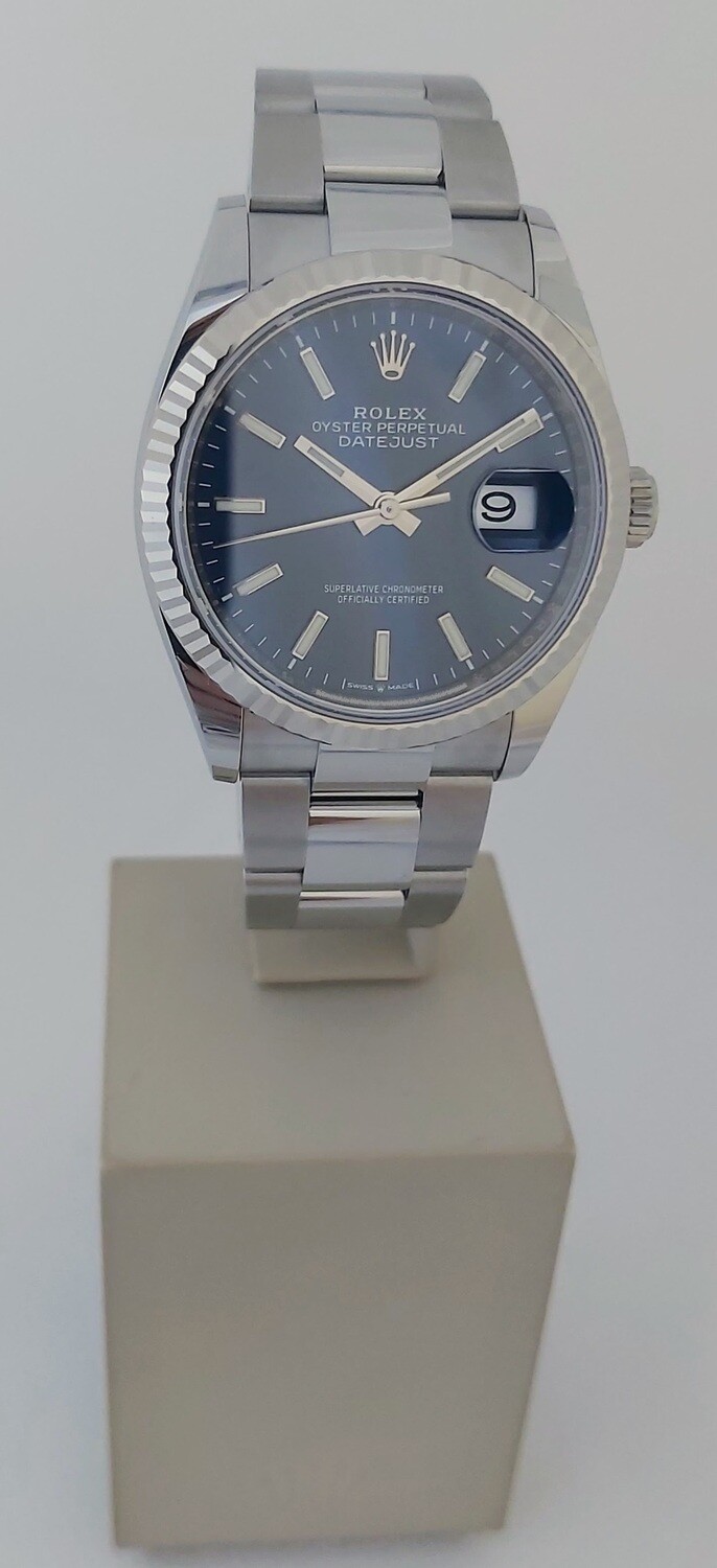 Rolex Datejust 126234 - 36mm Blue Dial - Full 2021 - New &amp; Unworn