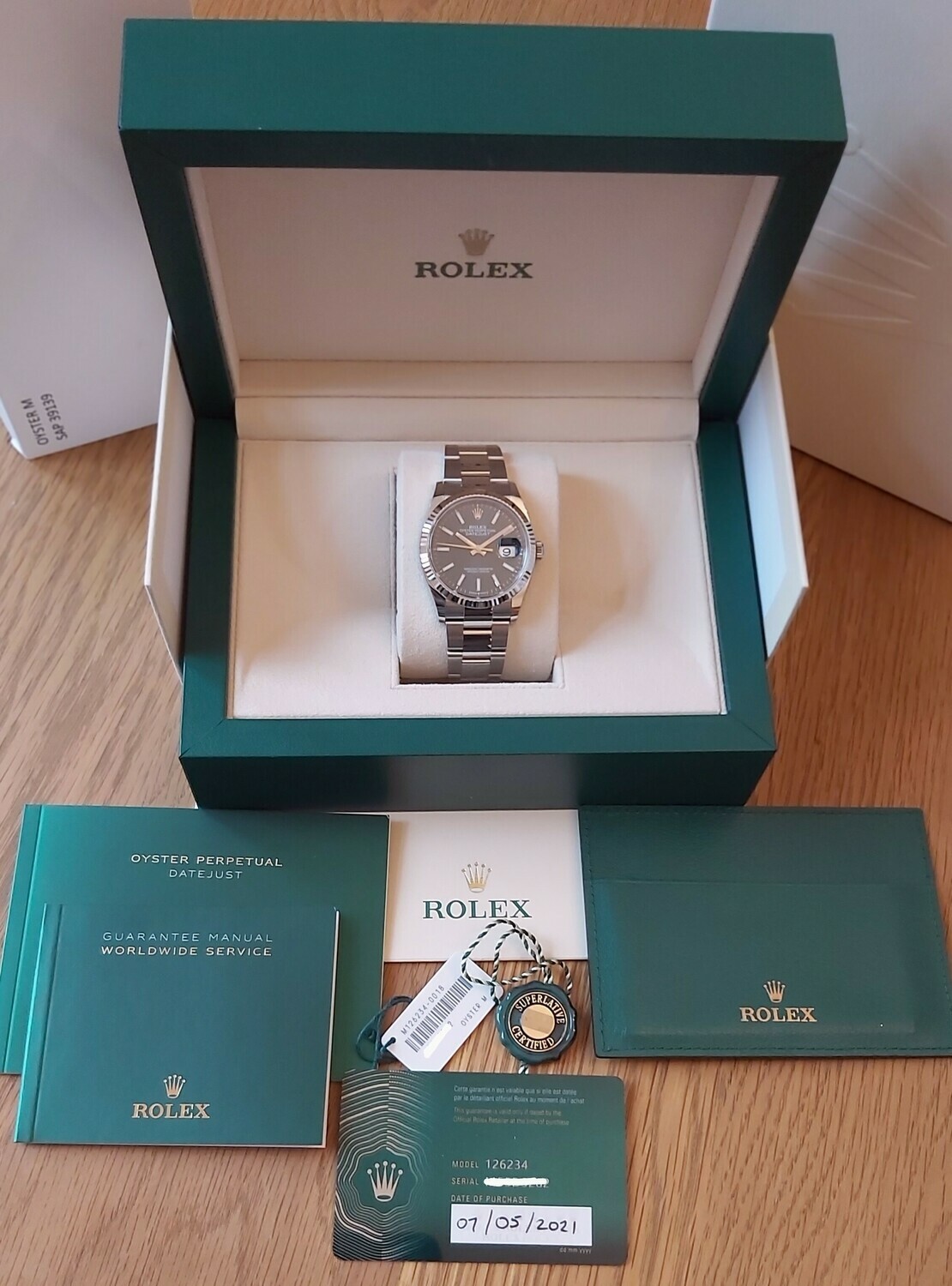 Rolex Datejust 126234 - 36mm Blue Dial - Full 2021 - New &amp; Unworn