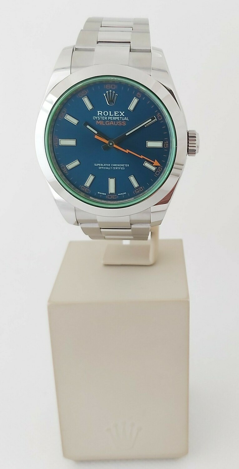 Rolex Milgauss 116400GV, 2021 Excellent Condition Full Set