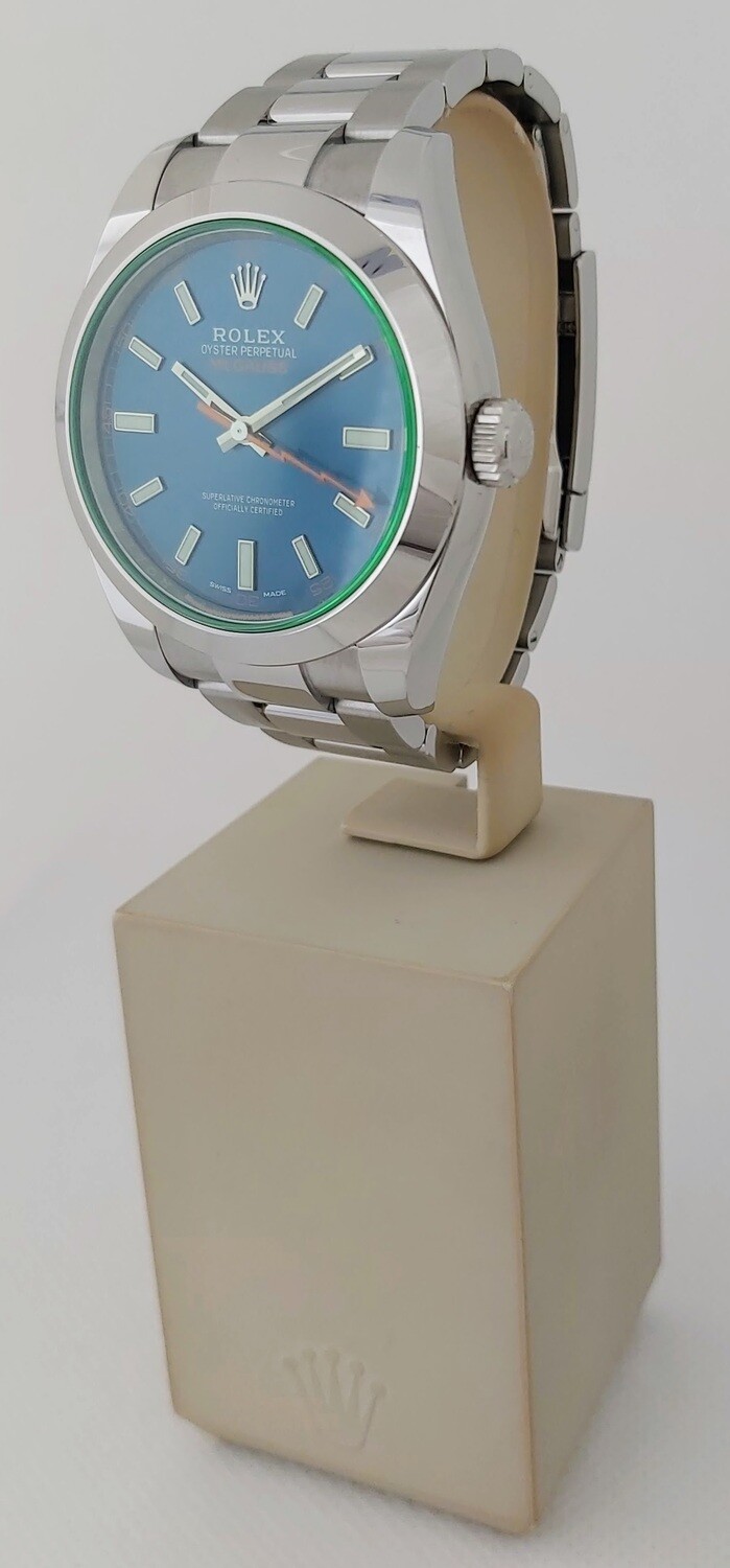 Rolex Milgauss 116400GV, 2021 Excellent Condition Full Set