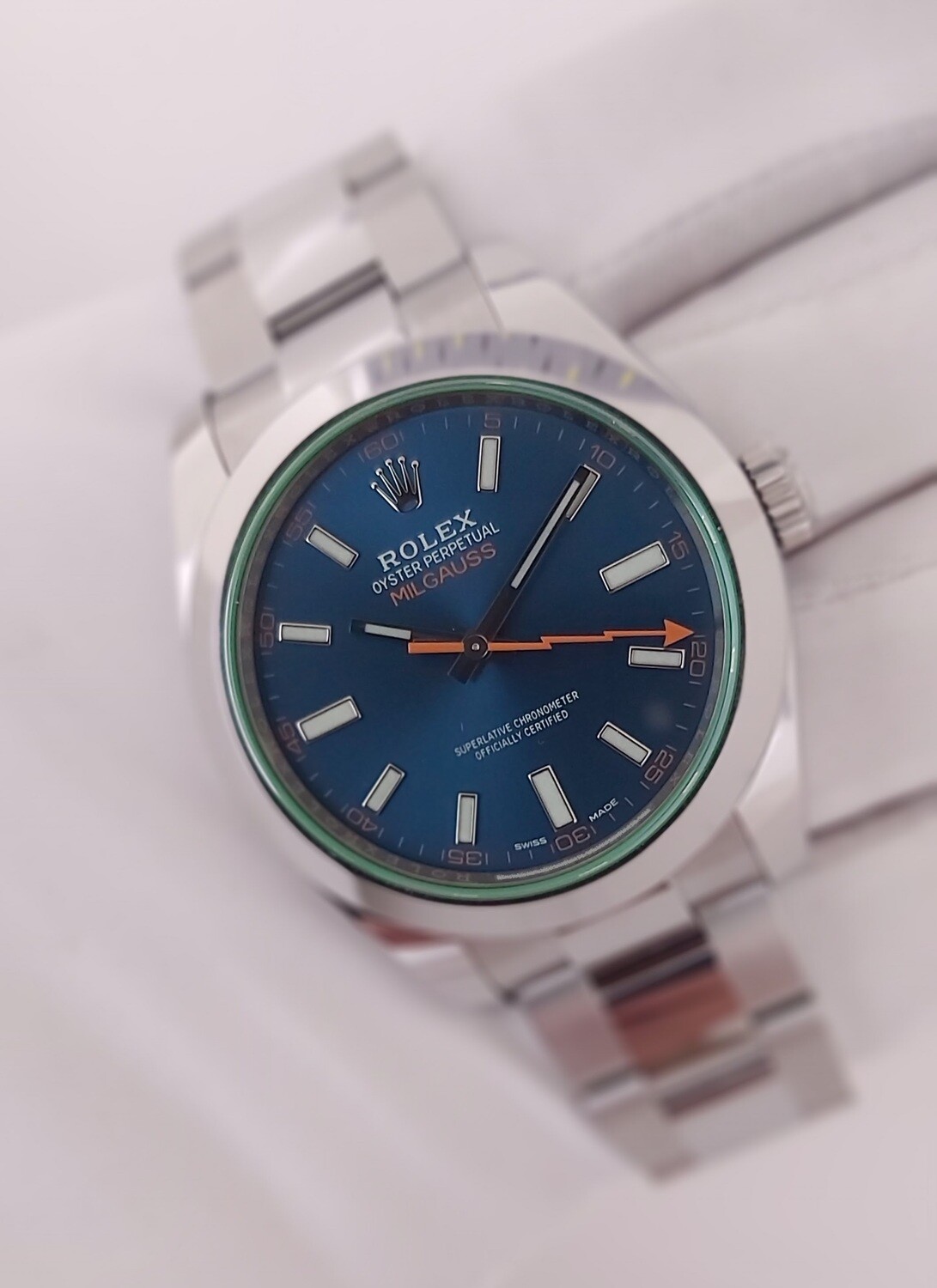 Rolex Milgauss 116400GV, 2021 Excellent Condition Full Set