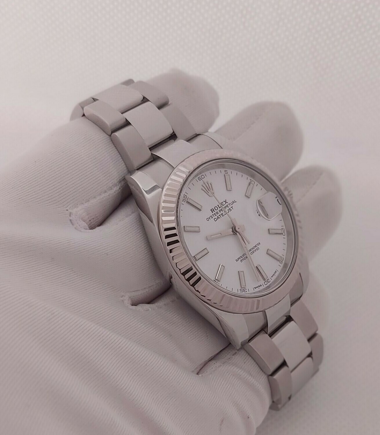 Rolex Datejust 126334 41mm - White Dial, 2019, Full Set, Exceptional condition