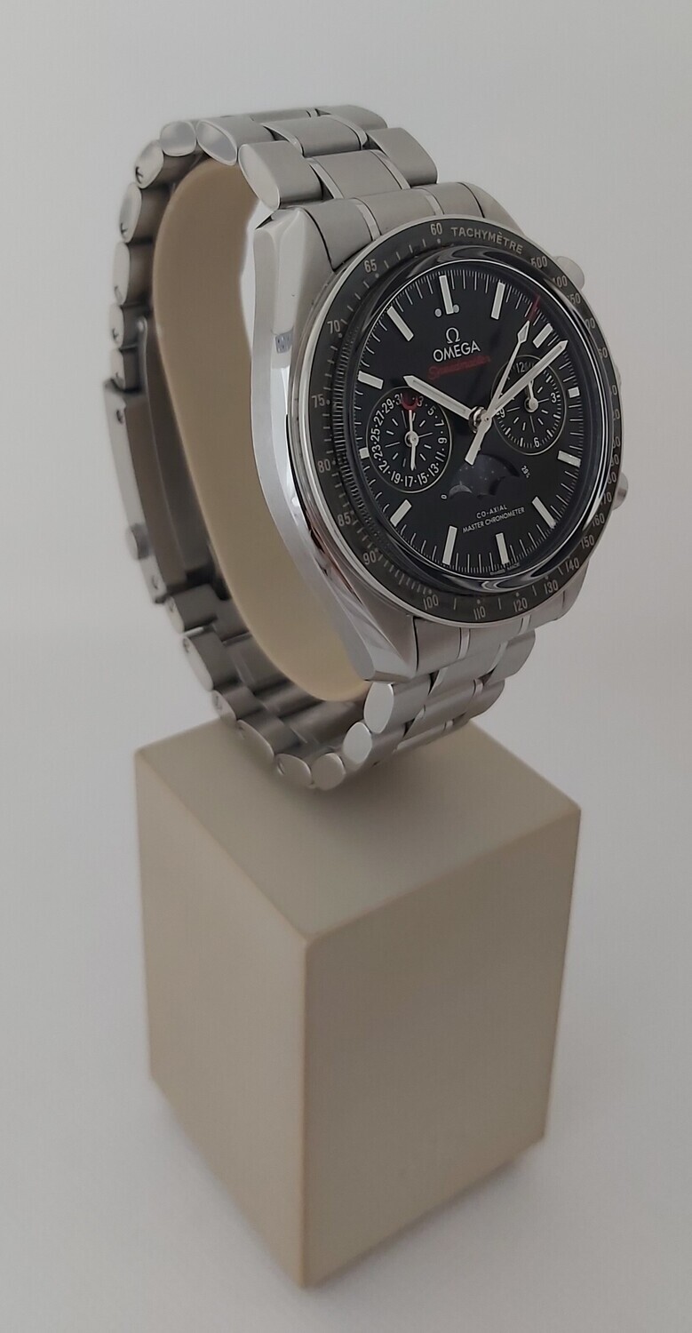 Omega Speedmaster Chrono Moonphase - 304.30.44.52.01.001 Black Dial 44mm