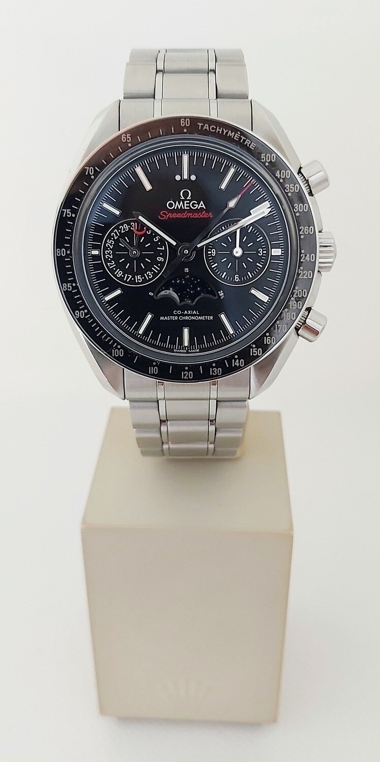 Omega Speedmaster Chrono Moonphase - 304.30.44.52.01.001 Black Dial 44mm