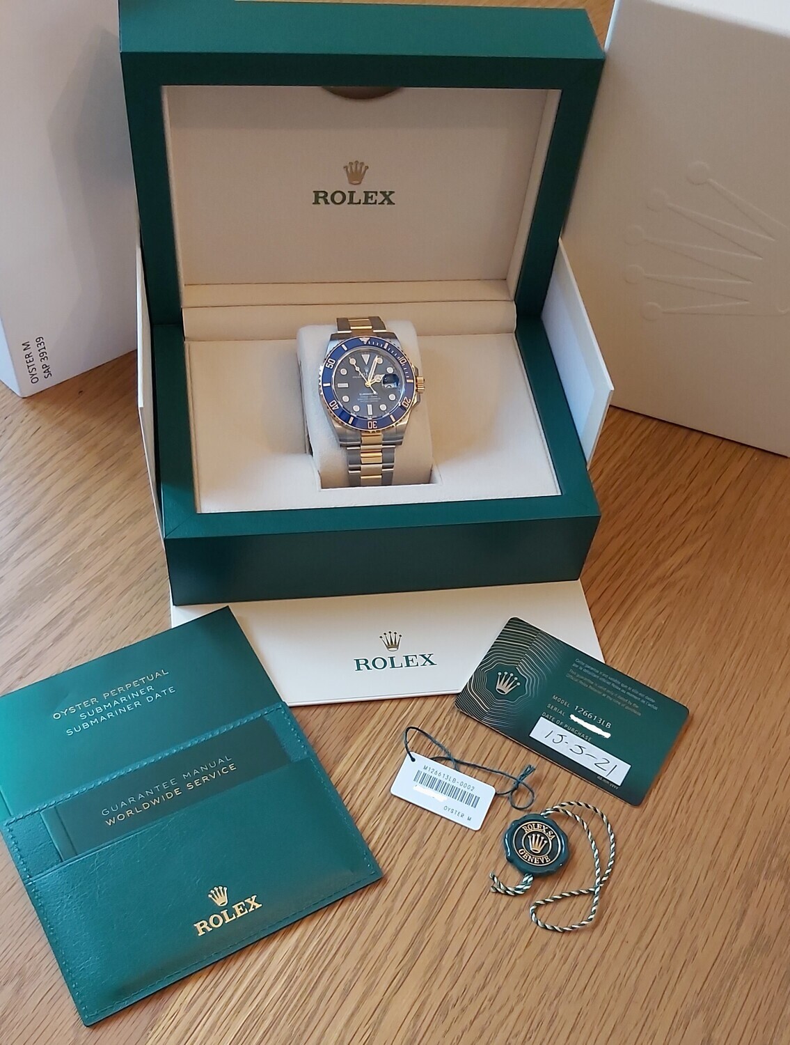 Rolex Submariner 126613LB - May 2021, New - Unworn - Stickered
