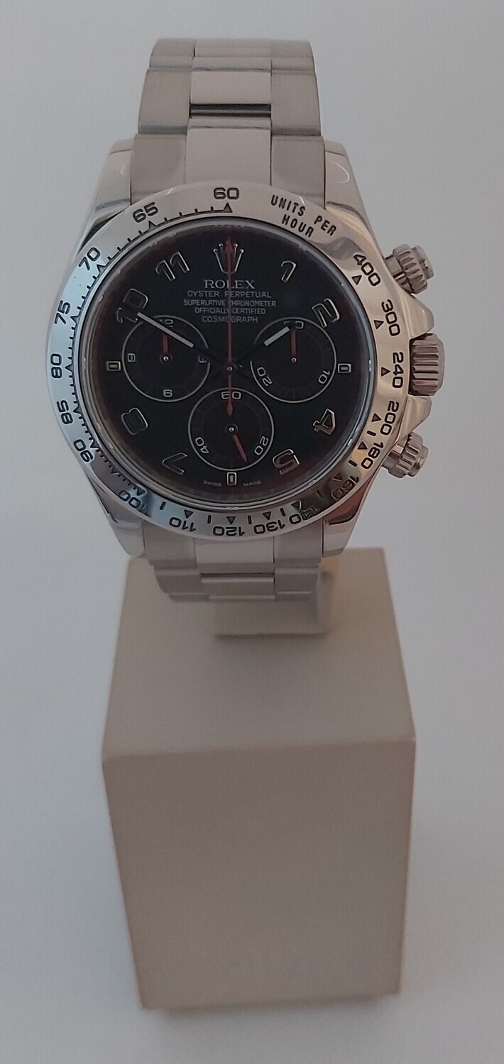 Rolex Daytona 116509 2017 White Gold - Racing Dial - Box &amp; Papers