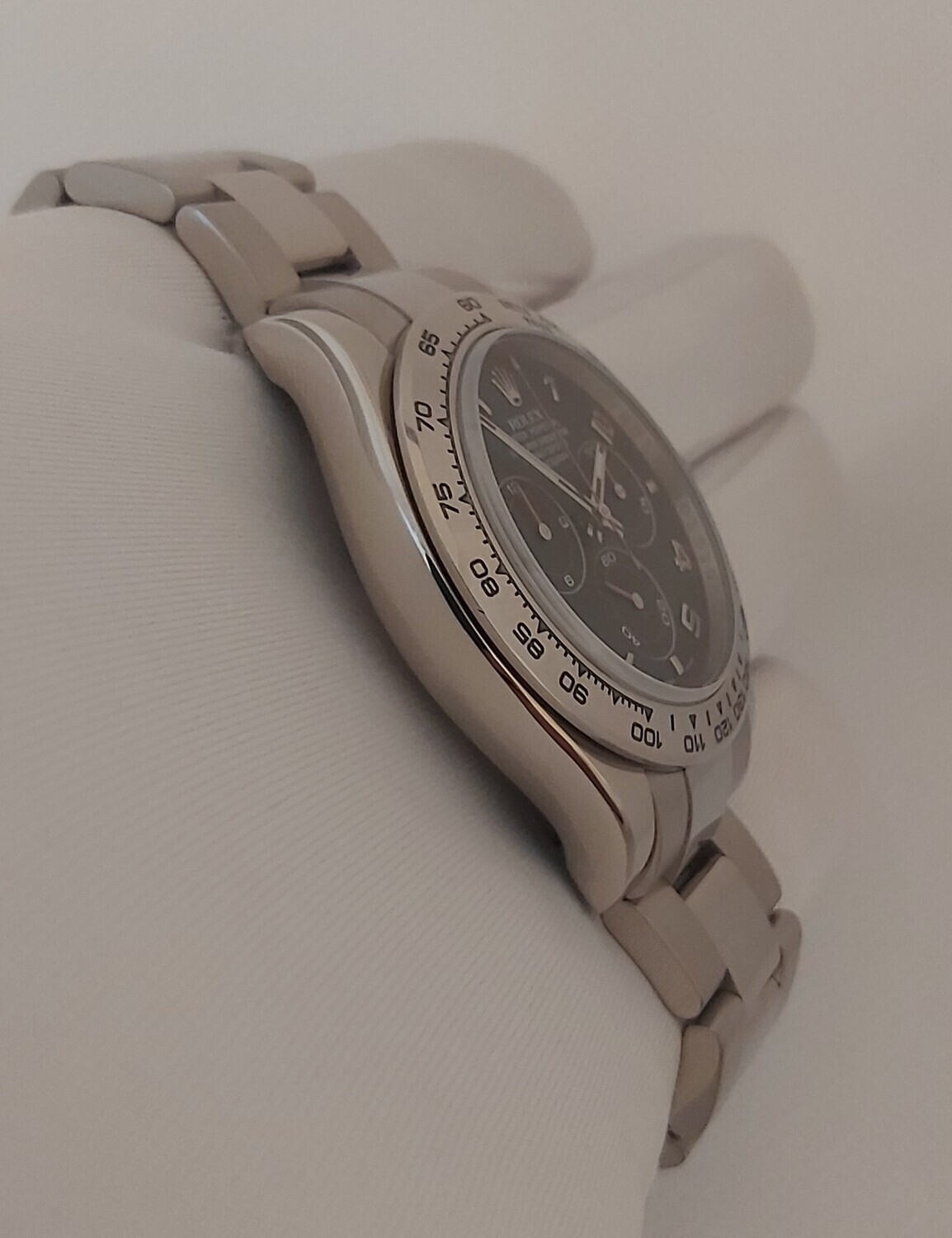 Rolex Daytona 116509 2017 White Gold - Racing Dial - Box &amp; Papers