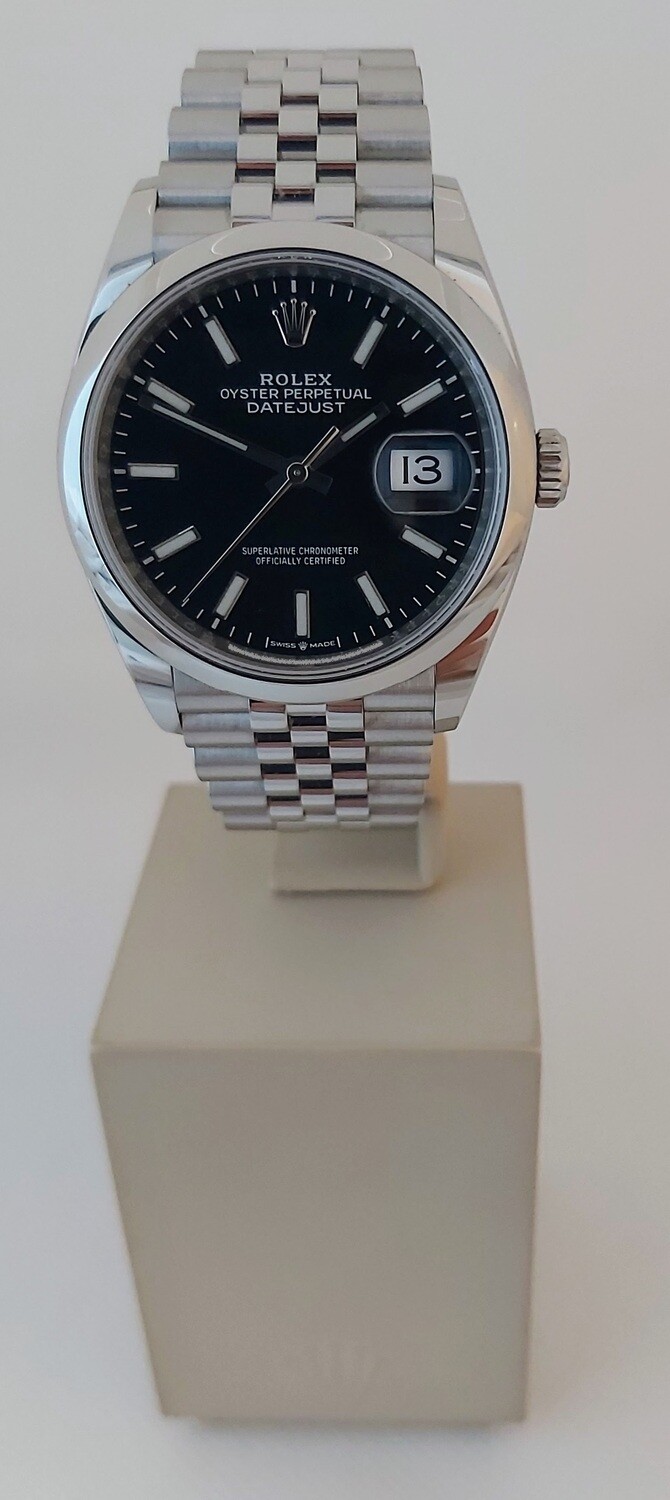 Rolex Oyster Perpetual Datejust 36mm Black 126200 - 2020 Full Set