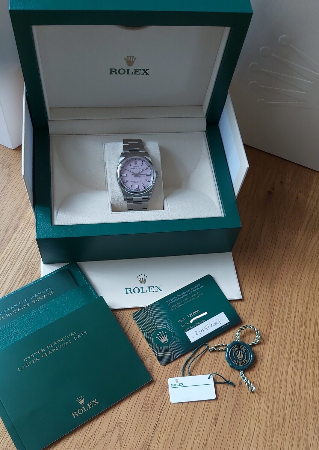 Rolex Oyster Perpetual 36 126000 Pink - New &amp; Unworn, 2021