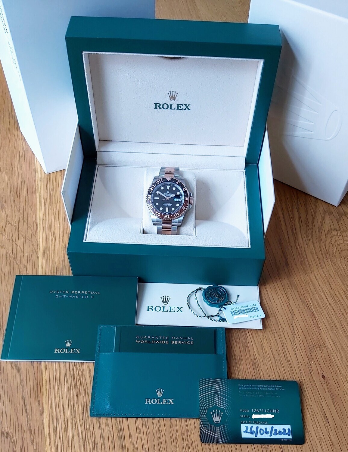 Rolex GMT Mater II 126711CHNR - &#39;Rootbeer&#39; June 2021 - New &amp; Unworn