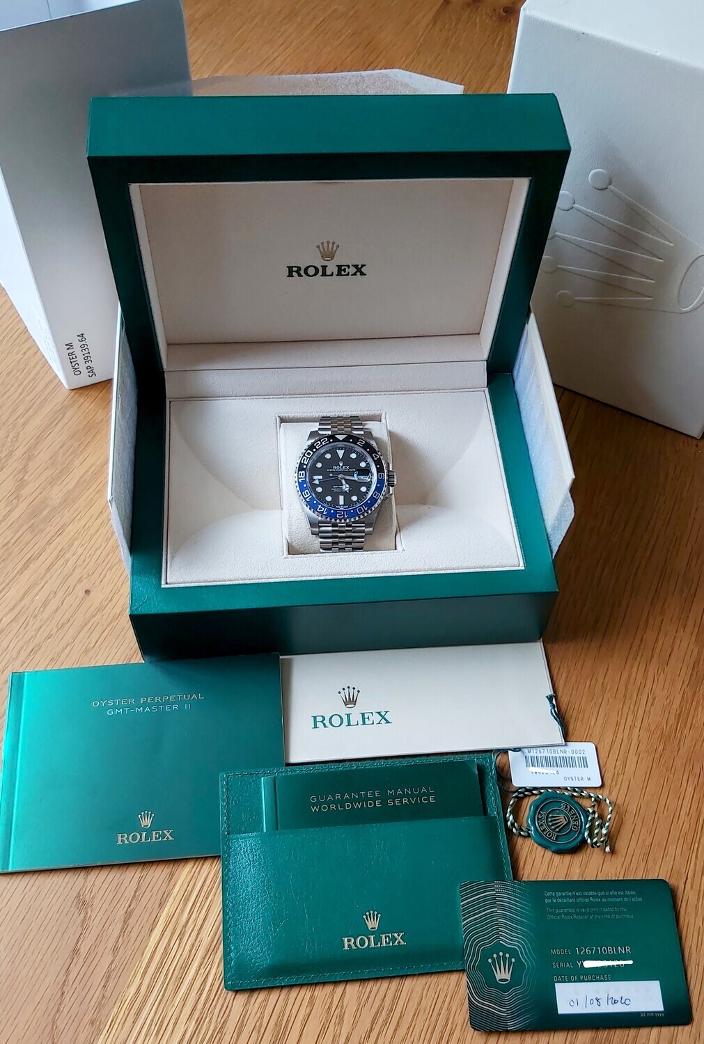 Rolex GMT Master II 126710BLNR - BATGIRL - 2020 Full Set - Exceptional Condition