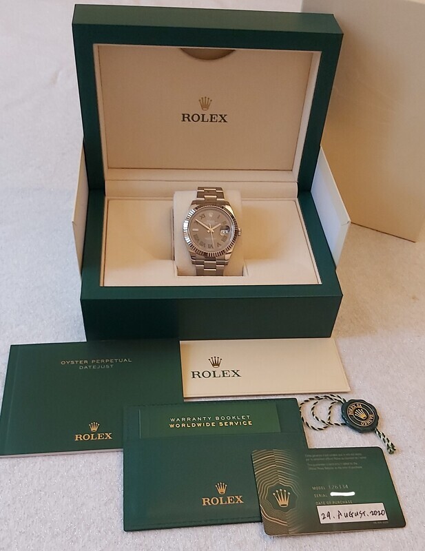 Rolex Datejust 41mm 126334 - 2020 - Box &amp; Papers Exceptional Condition