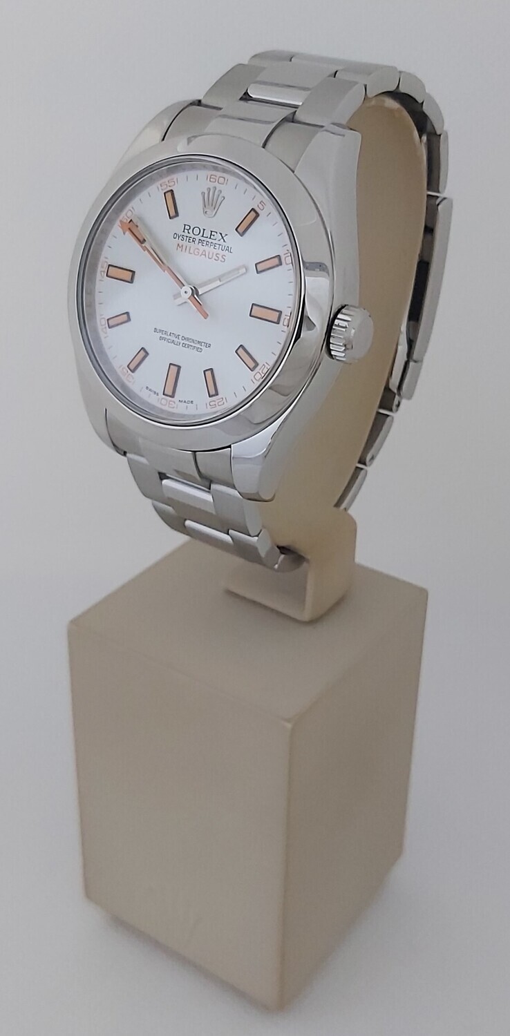 Rolex Milgauss 116400 White Dial, 2012 Excellent Condition