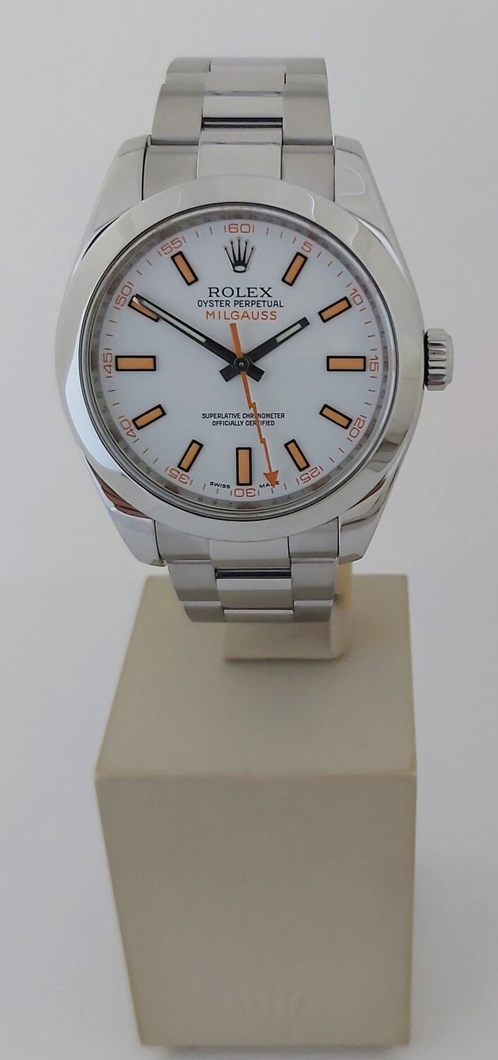 Rolex Milgauss 116400 White Dial, 2012 Excellent Condition