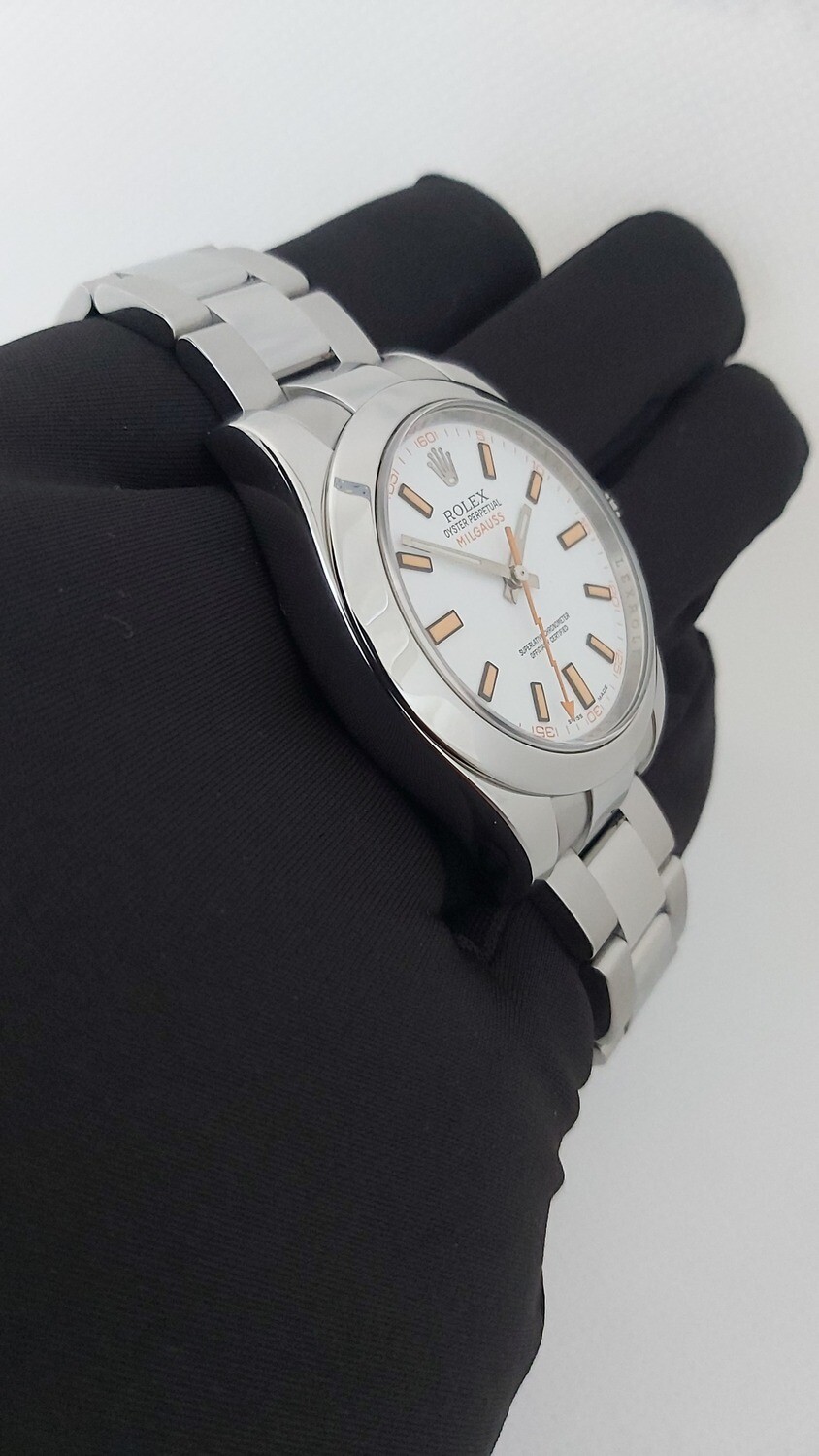 Rolex Milgauss 116400 White Dial, 2012 Excellent Condition