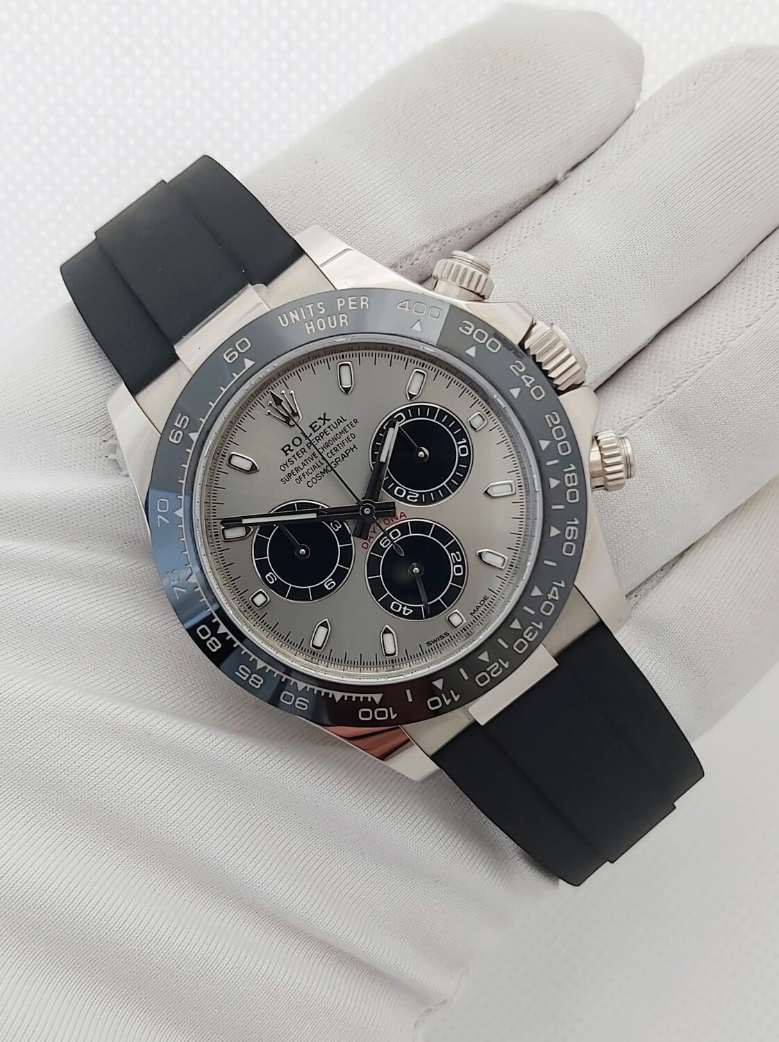 Rolex Daytona 116519LN - White Gold & Grey Dial - 2020 Full Set - Exceptional Condition