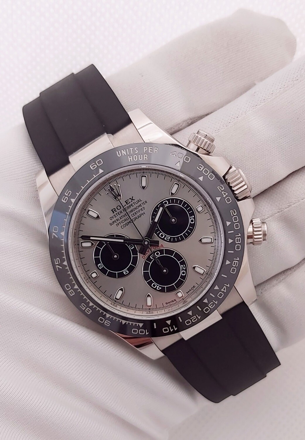 Rolex Daytona 116519LN - White Gold &amp; Grey Dial - 2020 Full Set - Exceptional Condition