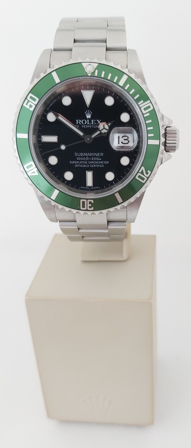 Rolex Submariner 16610LV Kermit - 2008 Full Set