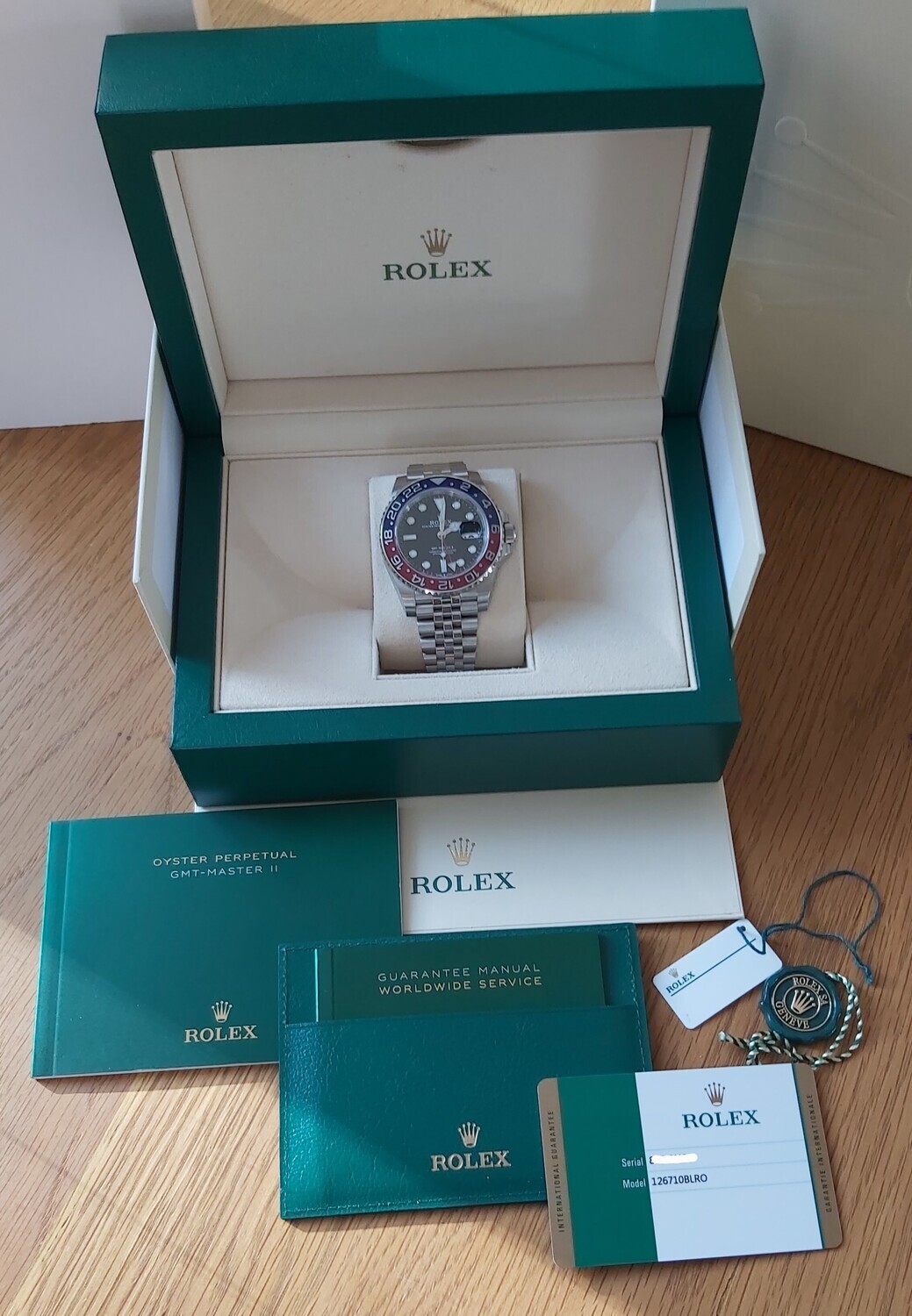 Rolex GMT Master II 126710BLRO &#39;Pepsi&#39; 2019 - Full Set