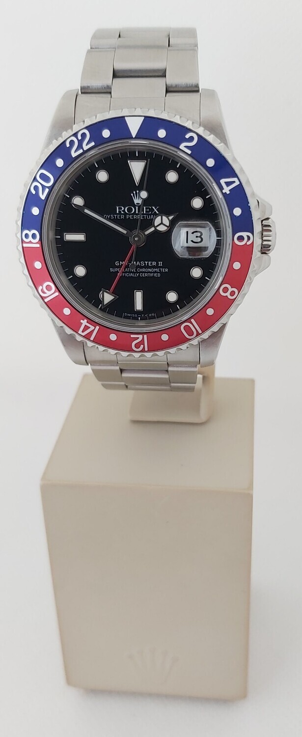 Rolex GMT Master II 16710 &#39;Pepsi&#39; - Full Set with Rolex Service