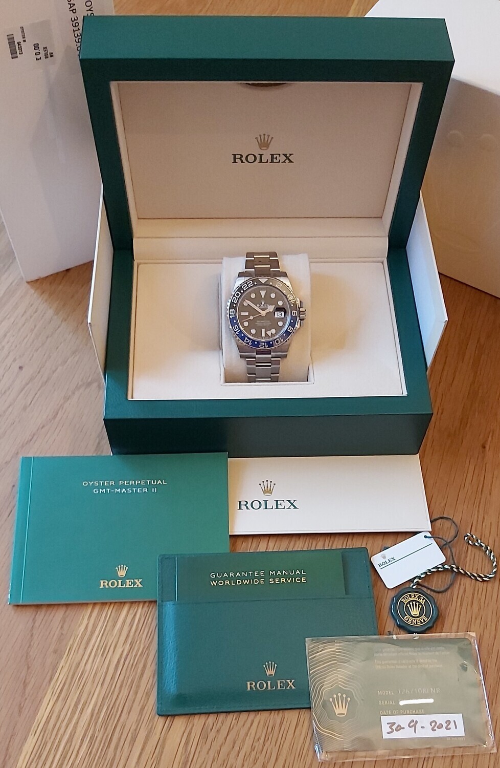 Rolex GMT Master II 126710BLNR 2021 - New Oyster Model - Full Set - New/Unworn