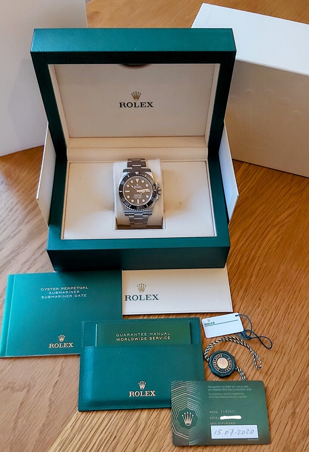 Rolex Submariner 114060, 2020 - Full Set - New Style Card