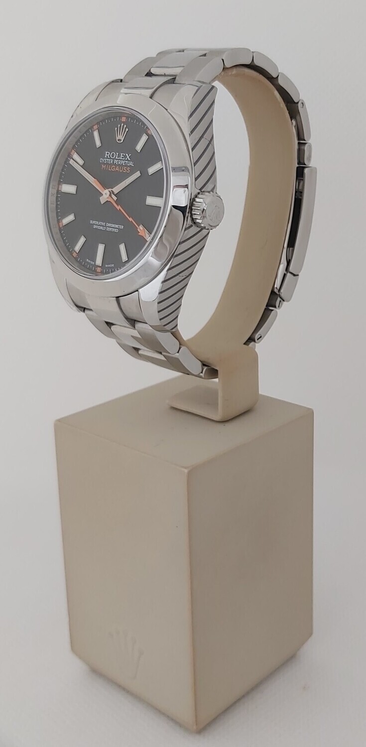 Rolex Milgauss 116400 Black Dial, 2009 Excellent Condition - 2021 Rolex Service