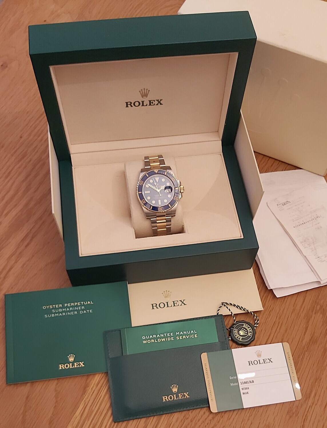Rolex Submariner 116613LB Bluesy - 2019 - Full Set