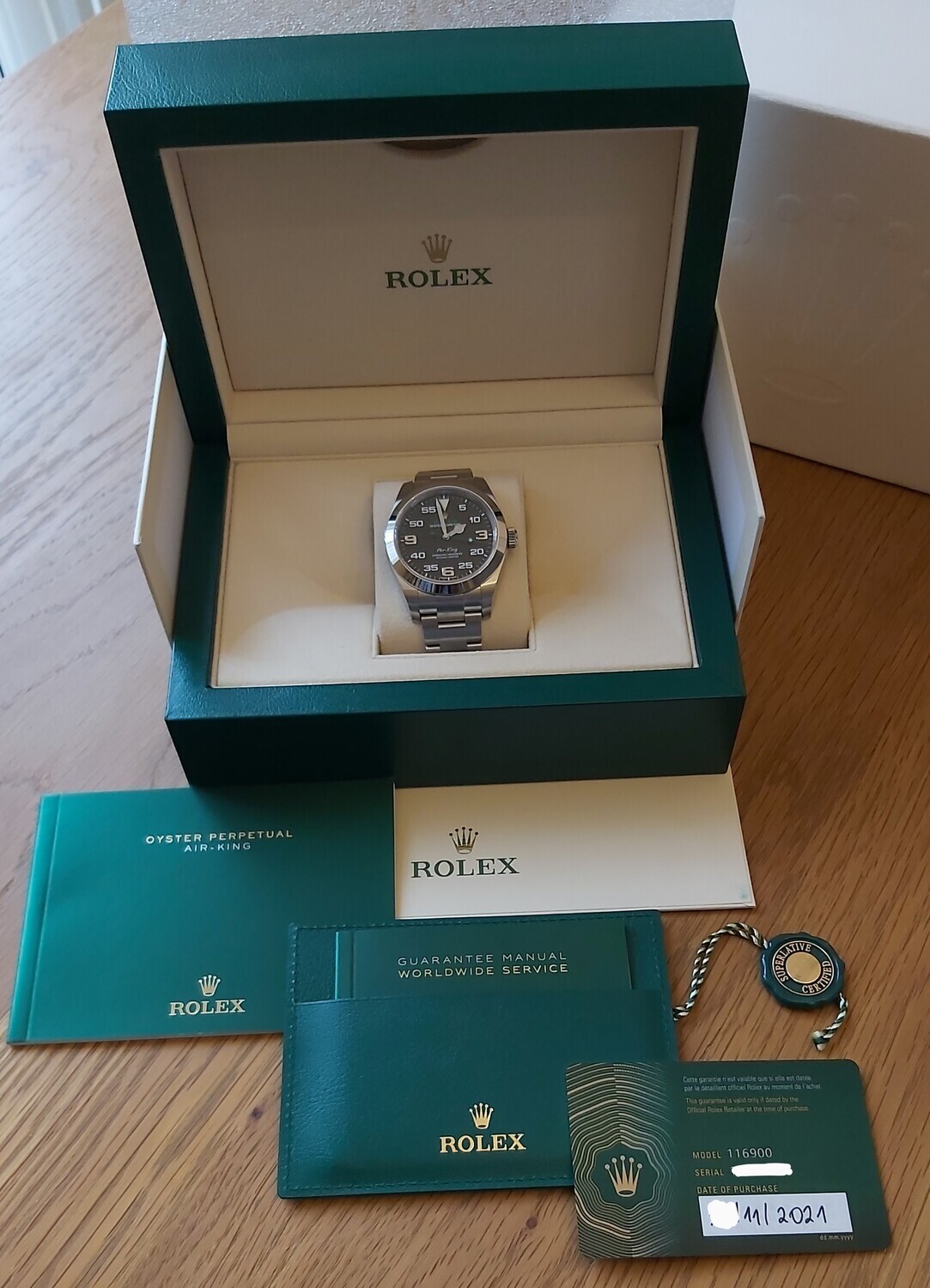 Rolex Airking 116900 - 2021 Full Set - New &amp; Unworn
