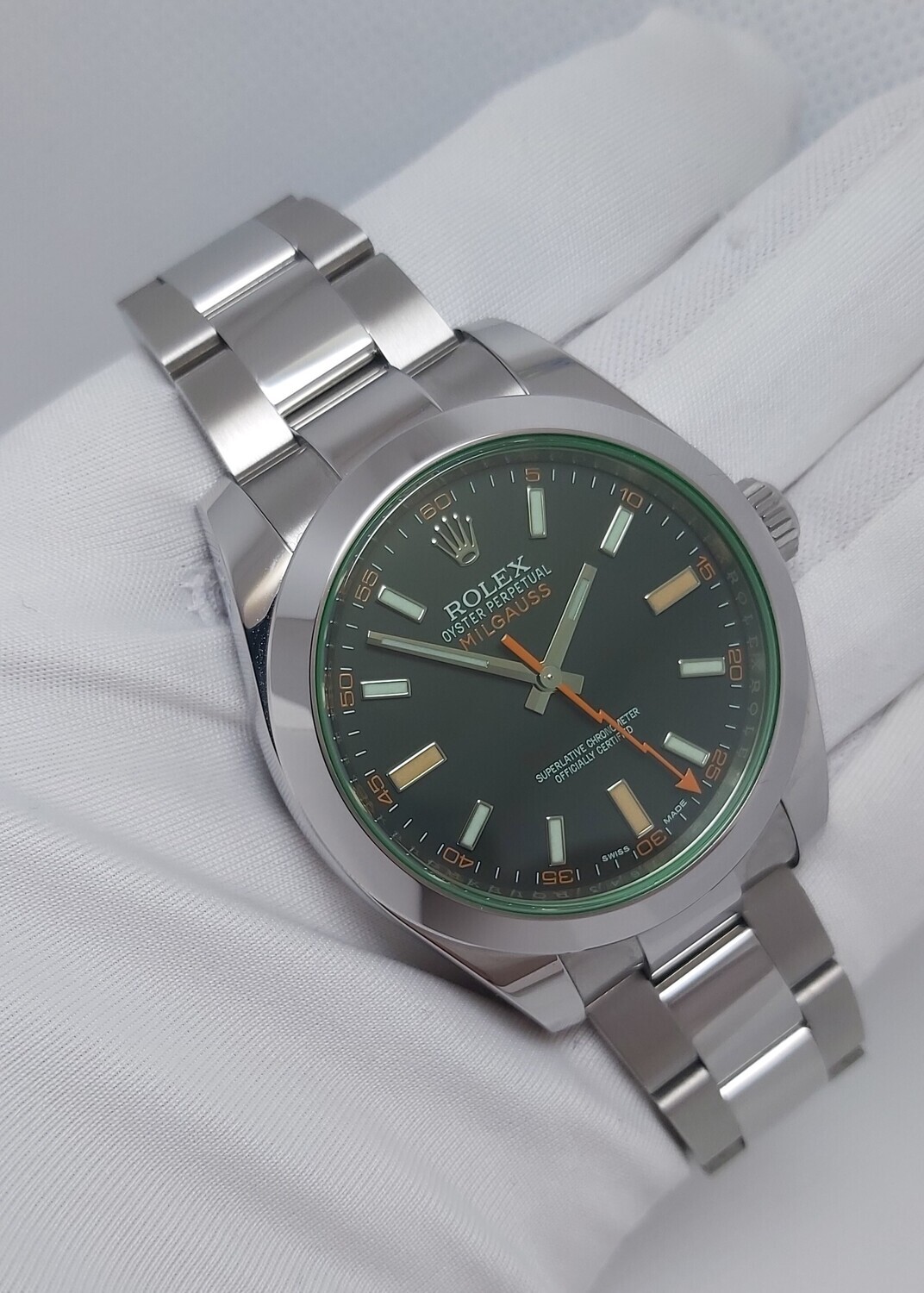 Rolex Milgauss 116400GV, 2021 Excellent Condition Like New - Full Set