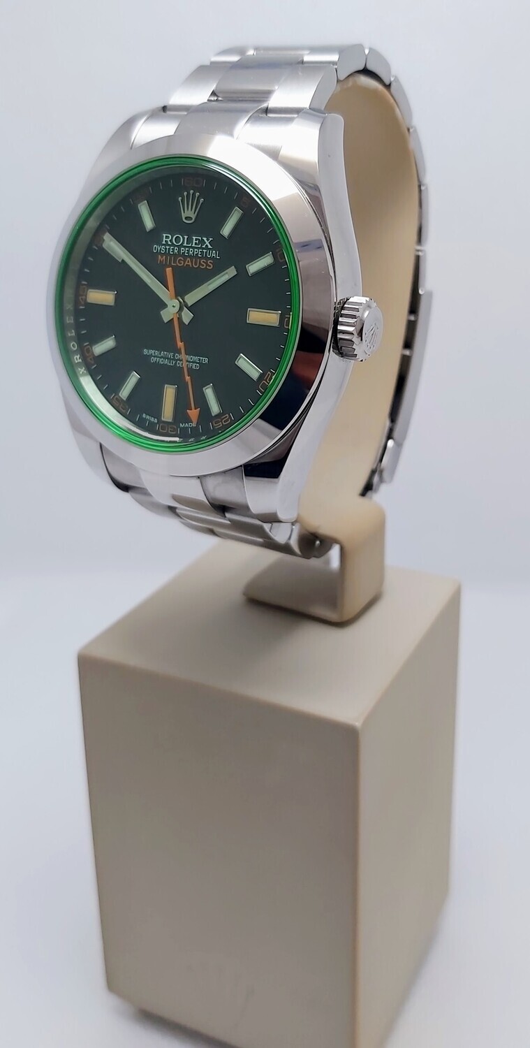 Rolex Milgauss 116400GV, 2021 Excellent Condition Like New - Full Set