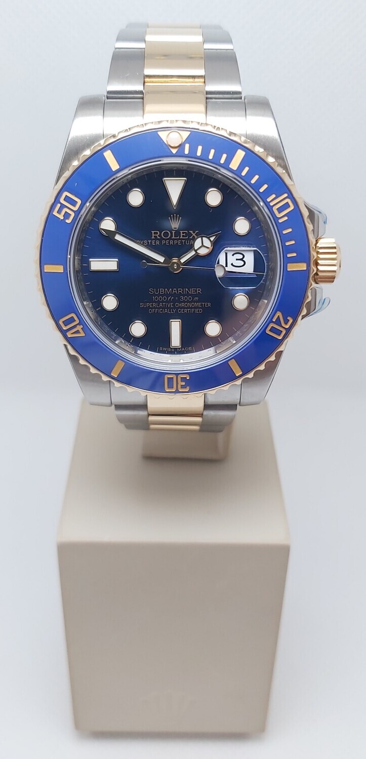 Rolex Submariner 116613LB - Full Set - 2021 Rolex Service