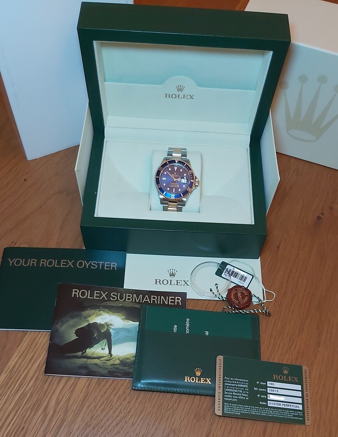 Rolex Submariner 16613LB - 2008 Full Set