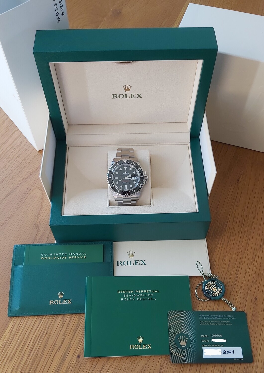 Rolex Sea-Dweller 126600 - Red 50th Anniversary - Full Set 2021 New/Unworn