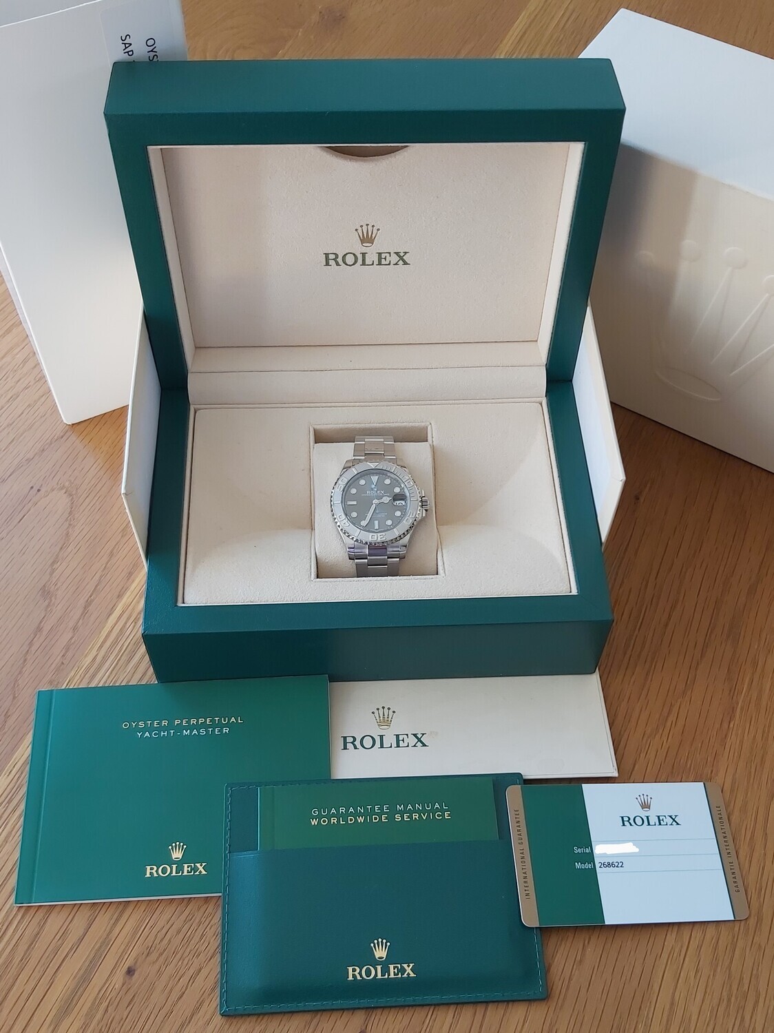 Rolex Yacht-Master 37mm 268622 - Rhodium Dial - 2017 Full Set