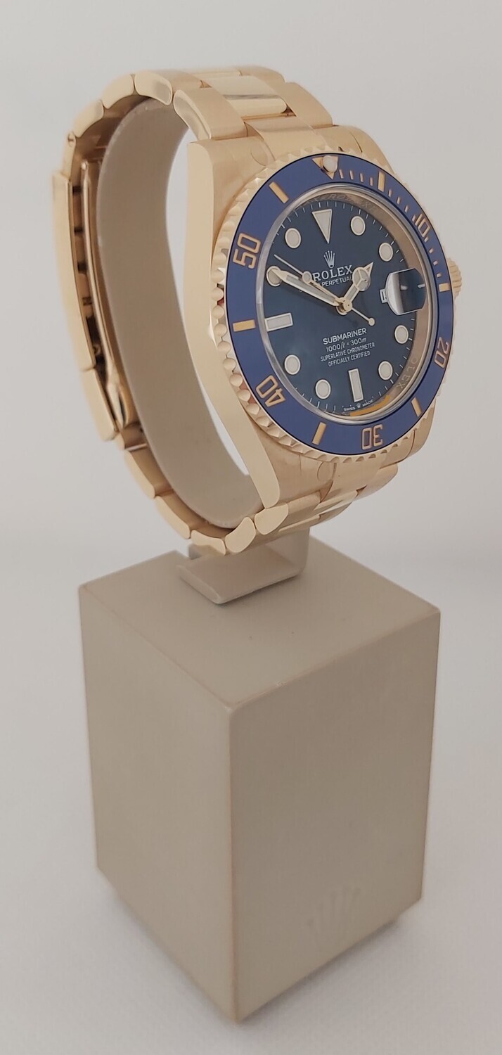 Rolex Submariner 126618LB - Gold &amp; Blue Dial/Bezel - Partially Stickered