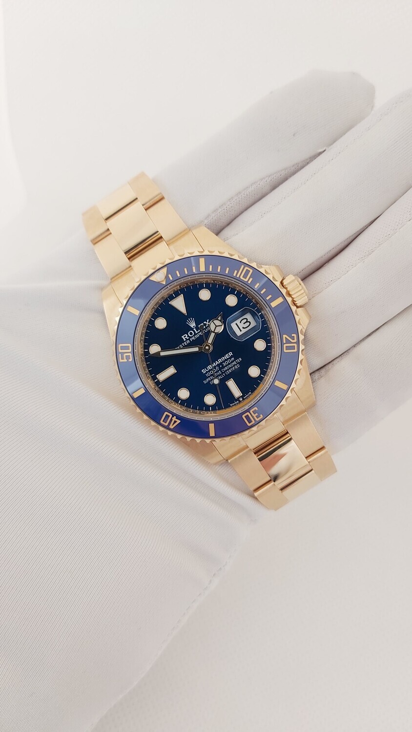 Rolex Submariner 126618LB - Gold & Blue Dial/Bezel - Partially Stickered