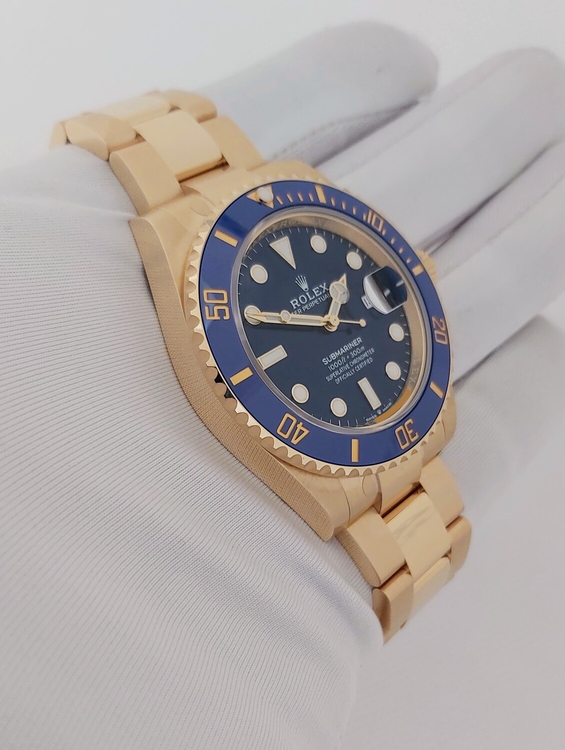 Rolex Submariner 126618LB - Gold &amp; Blue Dial/Bezel - Partially Stickered