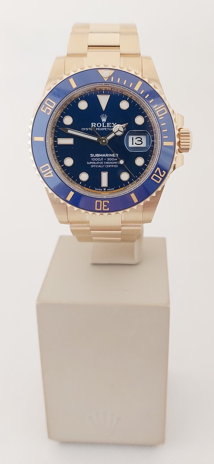Rolex Submariner 126618LB - Gold &amp; Blue Dial/Bezel - Partially Stickered