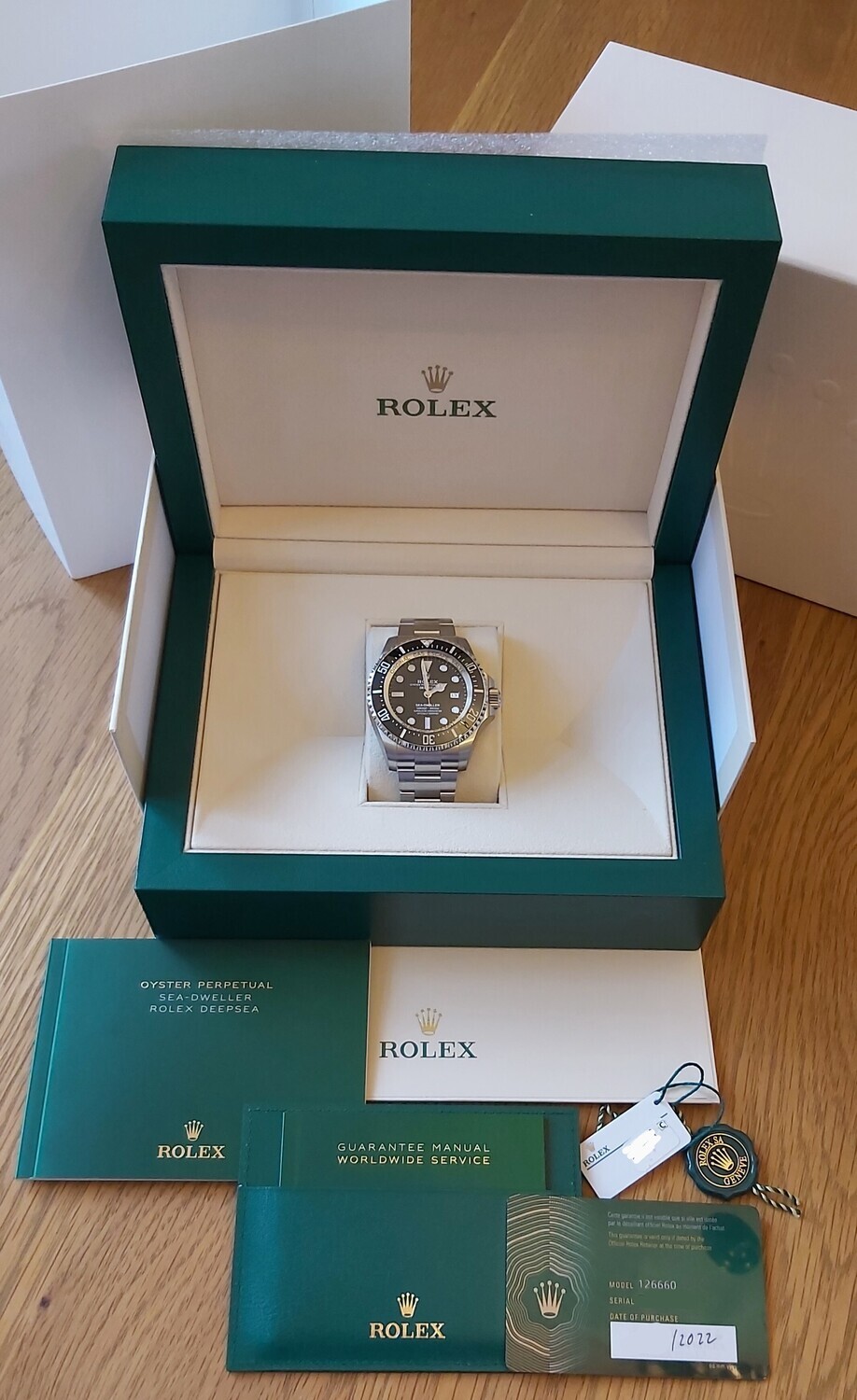 Rolex Sea-Dweller Deepsea 126660 - 2022 New/Unworn - Discontinued &amp; Fully Stickered