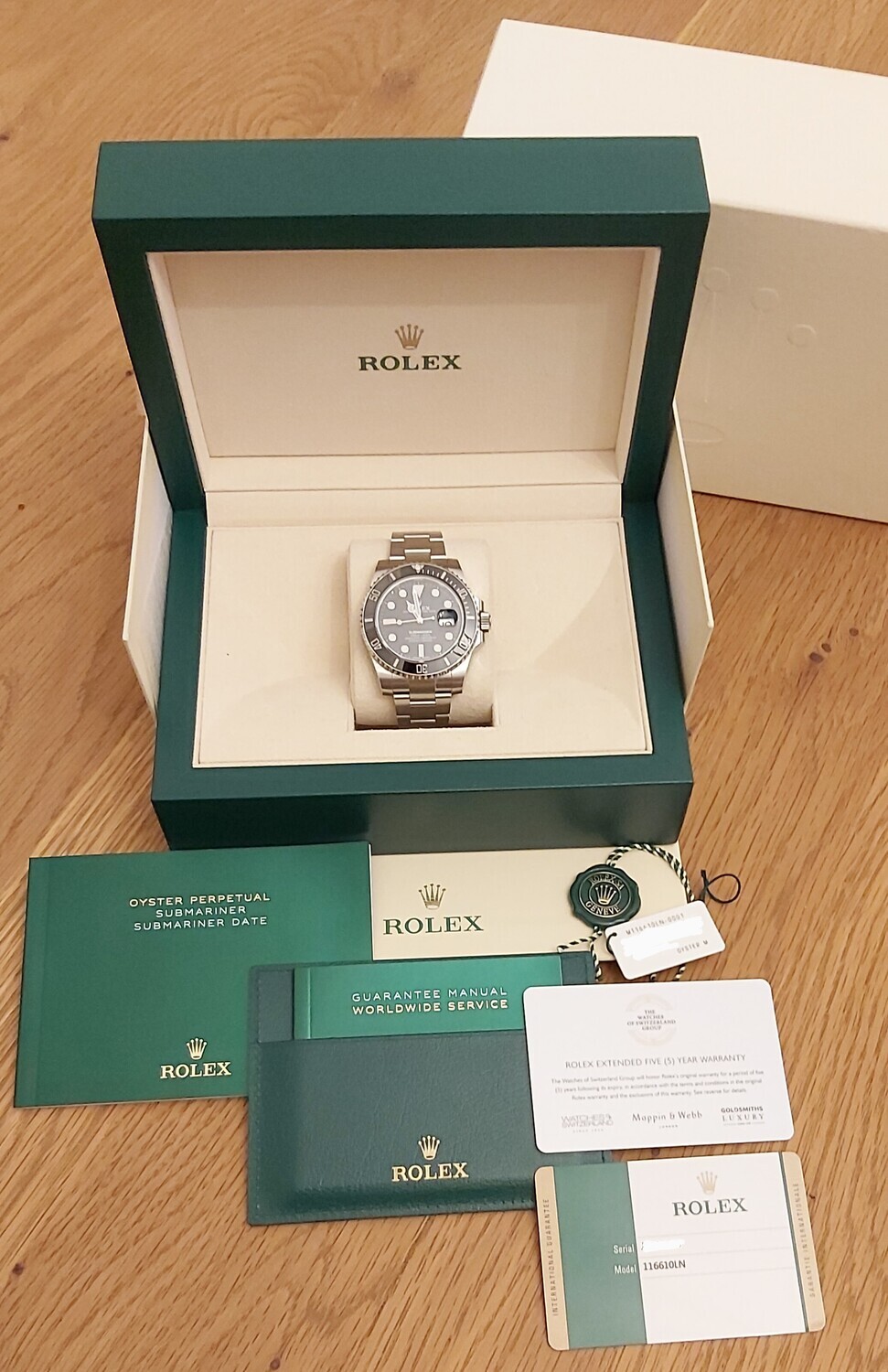 Rolex Submariner 116610LN - Full Set - 2020
