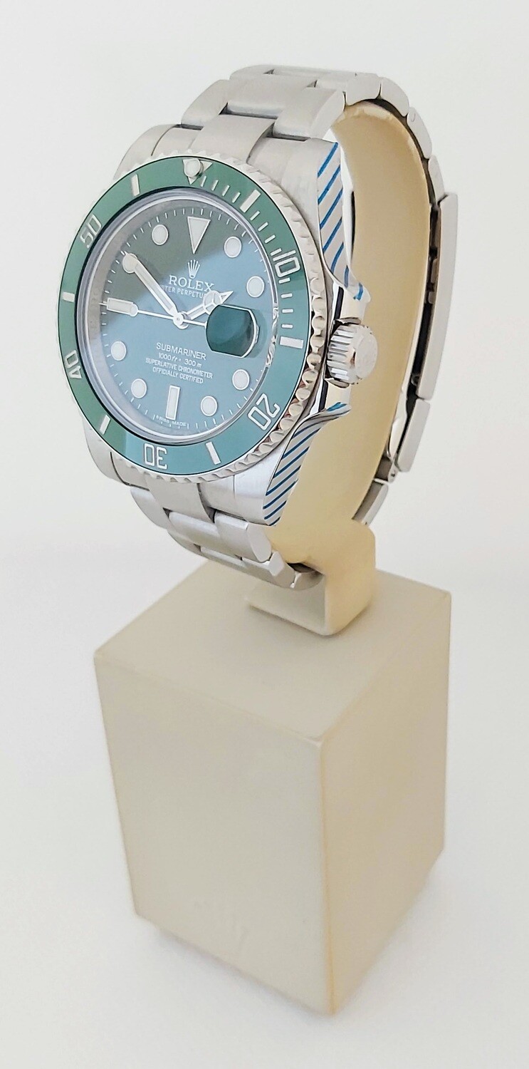 Rolex Submariner 116610LV Hulk - 2022 Rolex Service
