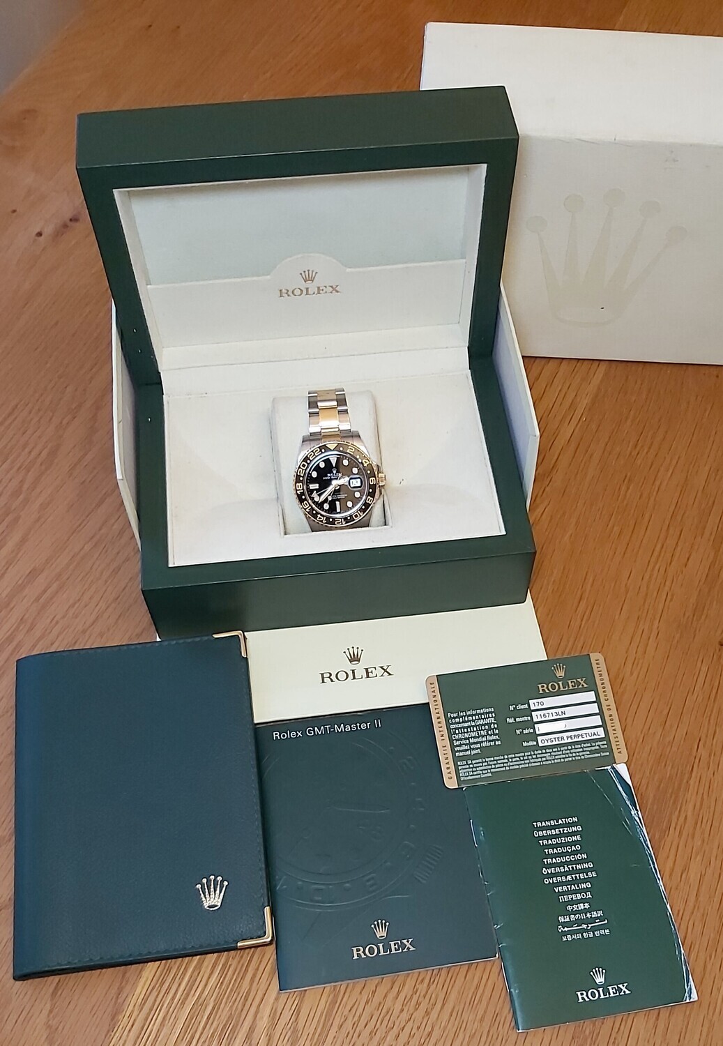 Rolex GMT Master II 116713LN - Full Set - 2008