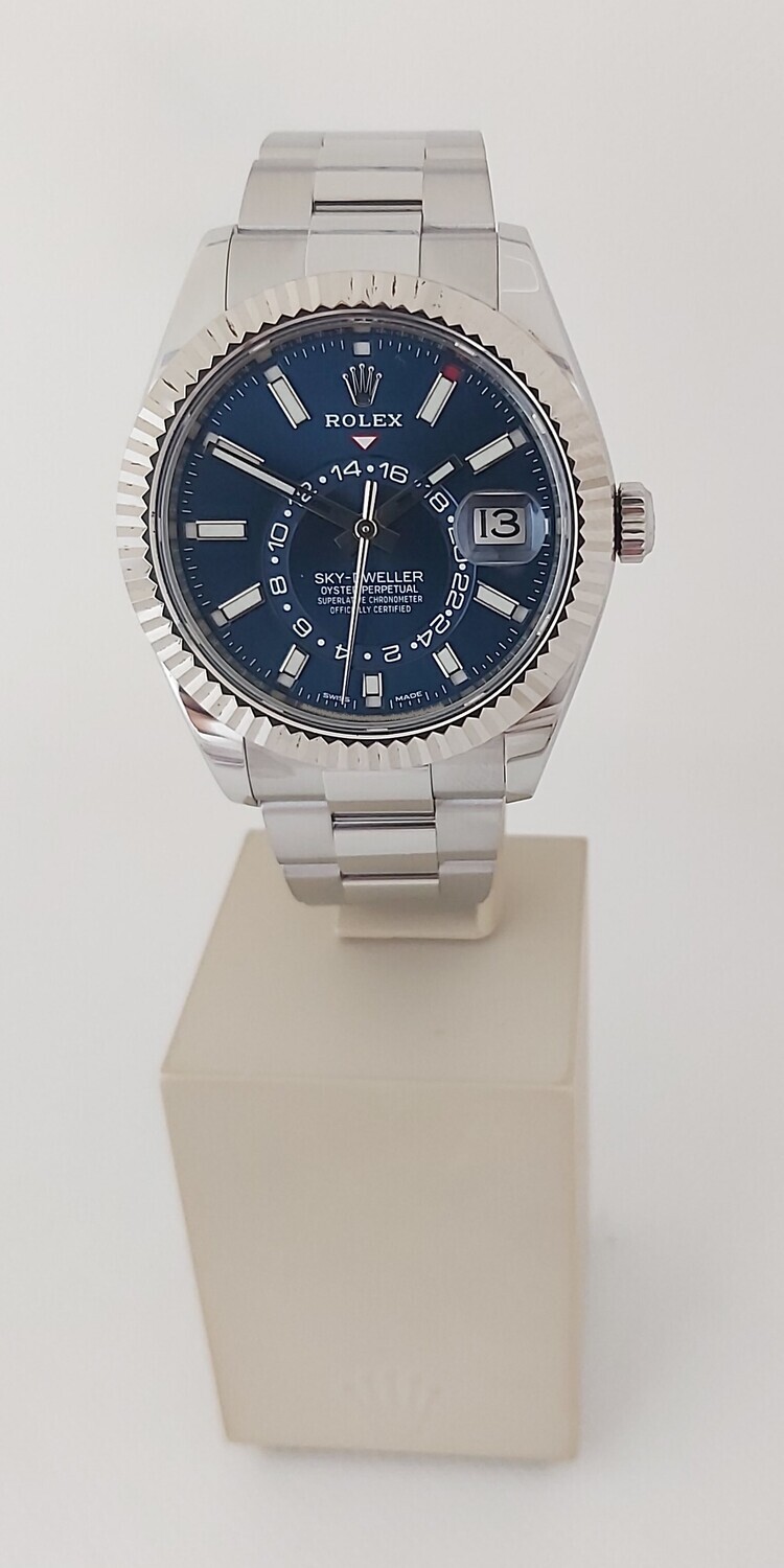 Rolex Sky-Dweller 326934 - Blue Dial 2021 - Full Set - Exceptional Condition