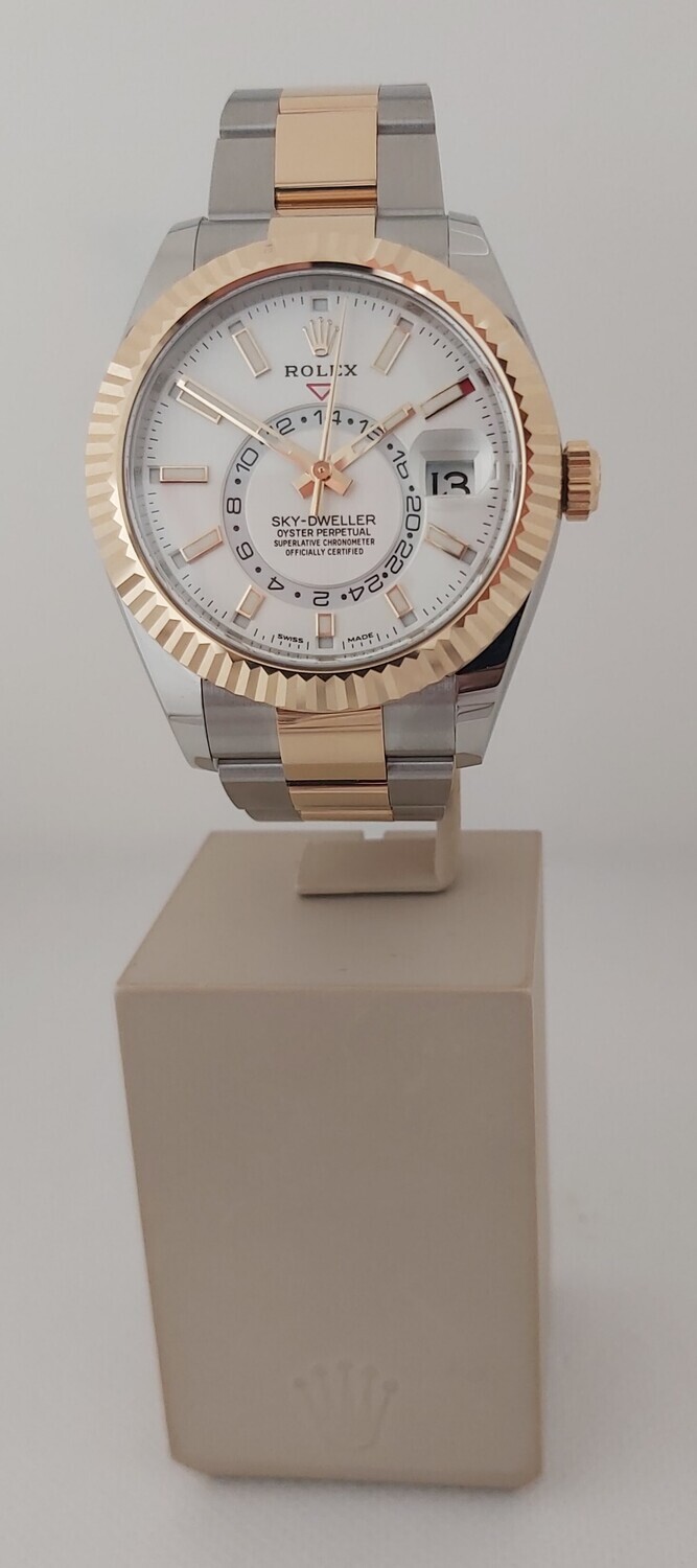 Rolex Sky-Dweller 326933 - 2021 White Dial Full Set - New &amp; Unworn