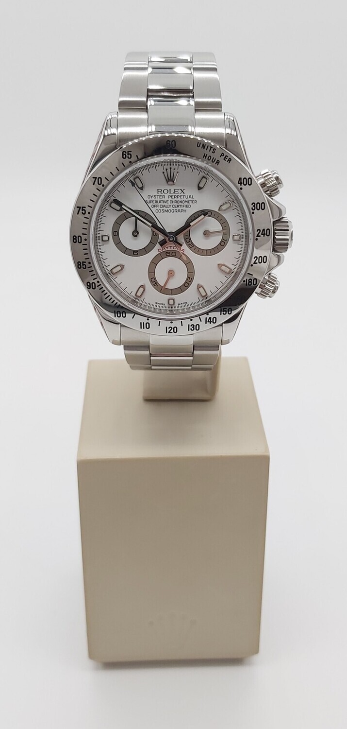 Rolex Daytona 116520 White Dial - 2022 Rolex Service, Stickered &amp; Unworn