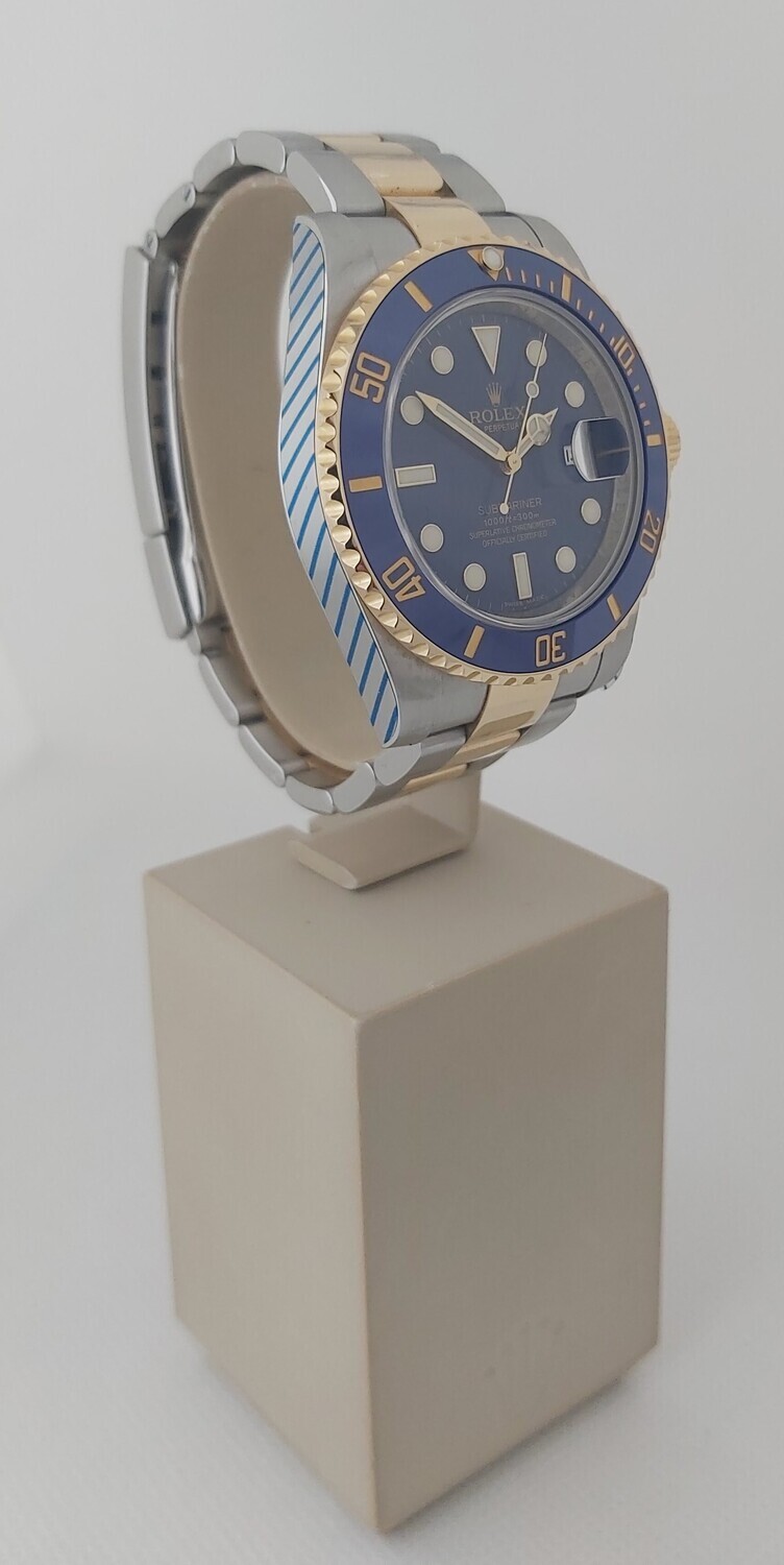 Rolex Submariner 116613LB - Flat Blue Dial - Box &amp; 2022 Rolex Service
