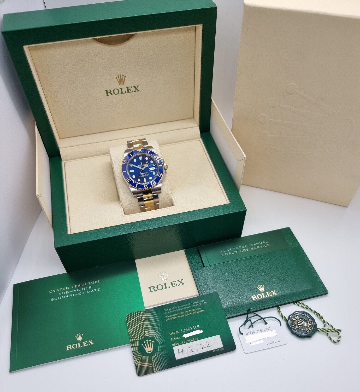 Rolex Submariner 126613LB - New &amp; Unworn 2022 - Full Set Bluesy