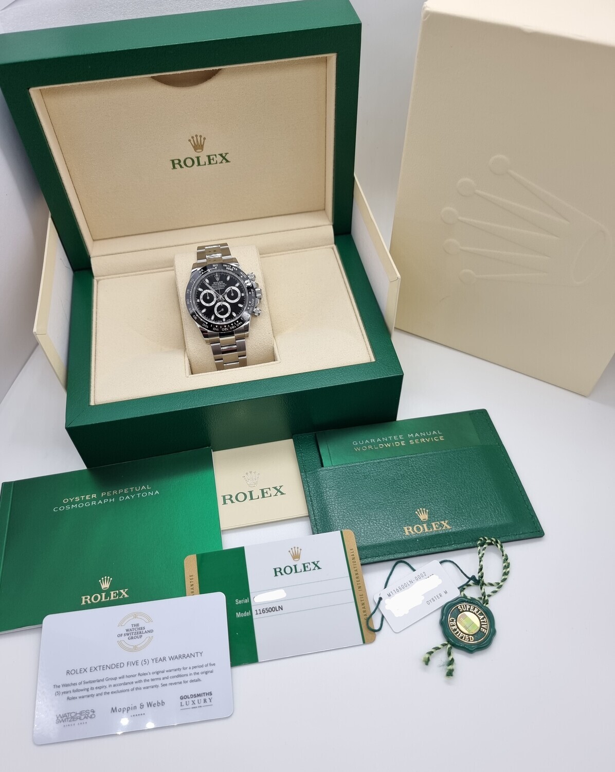 Rolex Daytona 116500LN - 2020 Unworn - Full Set