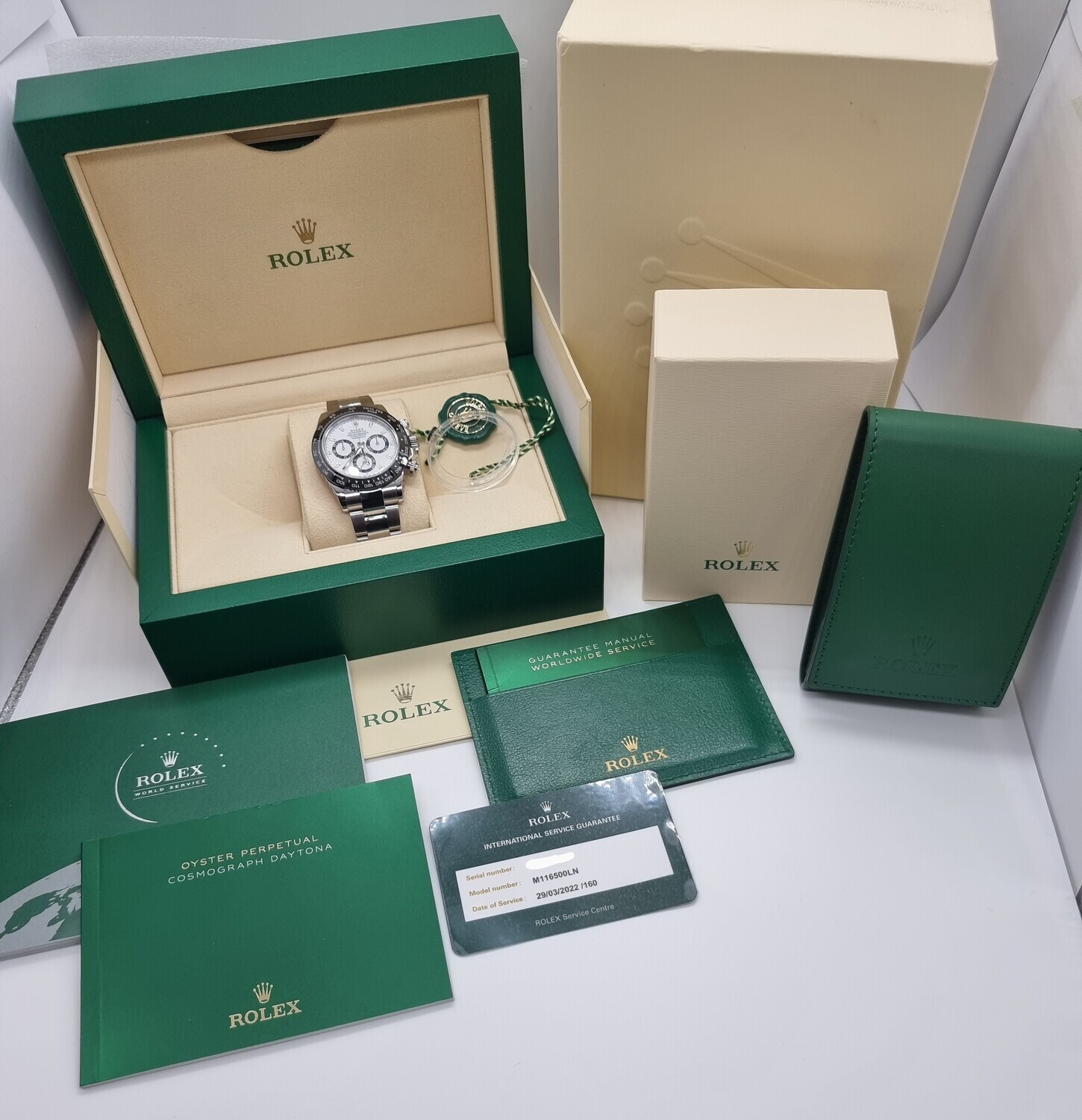 Rolex Daytona 116500LN Panda - 2017 with 2022 Rolex Service